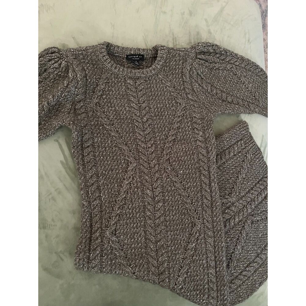 Anthropologie puff sleeve sweater dress